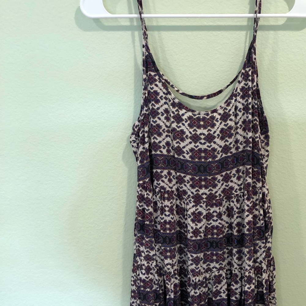Brandy Melville Purple Tribal Print Jada Dress